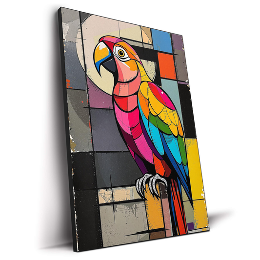 Parrot Cubist Street Art